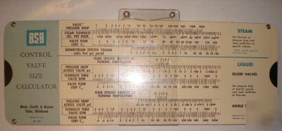 Black, sivalls & bryson control valve size calculator