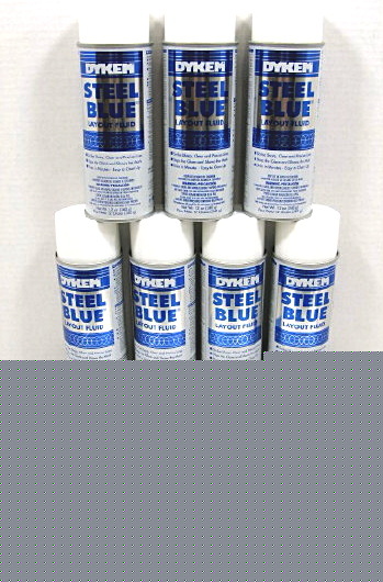 Dykem-80000 steel blue layout aerosol (12) 16OZ can lot