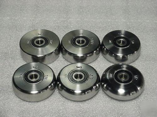 English wheel set of 6 anvils precision cnc machined 1