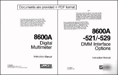 Fluke 8600A multimeter operation & service manual
