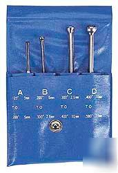 Fuji 1/2 ball small hole gage set 