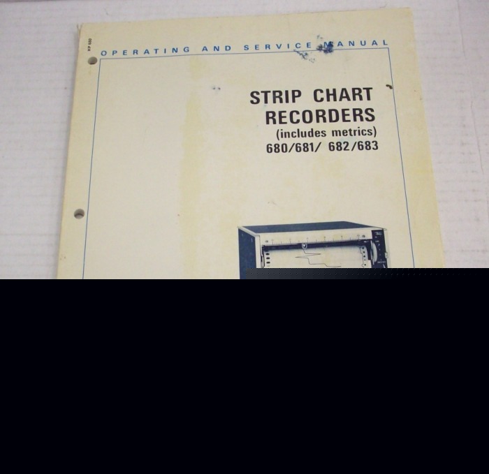 Hp 680/681 strip chart recorder op / serv manual