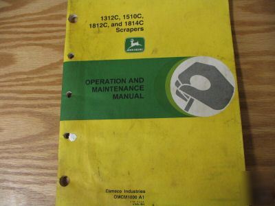 John deere 1312C 1510C 1812C 1814C operators manual