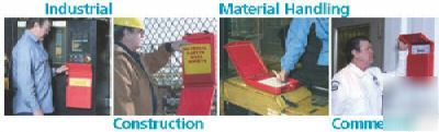 Justrite msds document storage box - front opening