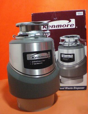 Kenmore 3/4 hp heavy duty food waste garbage disposer