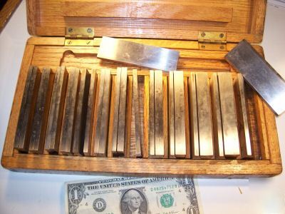 Large set of taft-peirce angle blocks, 13 pairs , tools