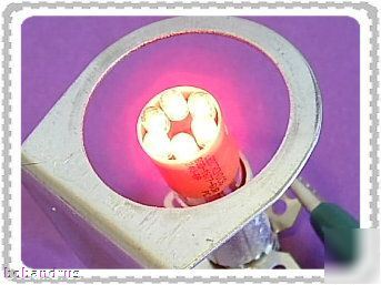 Ledtronics (120-volt) red led T3-1/4 mini bayonet lamp
