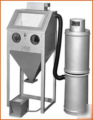 New goldpro/trinco sandblast machine w/ dust collector