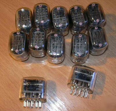 New in-15A scientific symbols nixie tested lot of 12