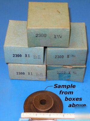 New maurey v-belt pulleys lot / 5 steel