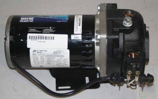 Wayne 121354 convertible well jet pump 3/4 hp 3450 rpm