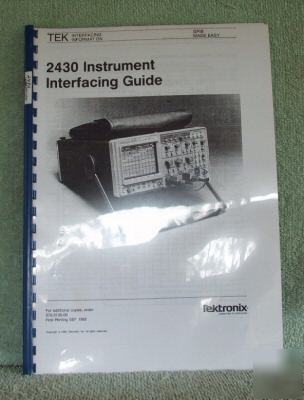 Tek tektronix 2430 paper copy interfacing (gpib) guide