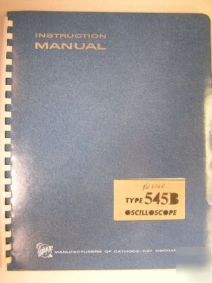 Tektronix type 545B operating and service manual