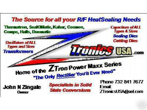 Thermatron rf welder heat sealer 30KW 6KW