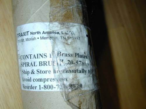 Traxit brass plated spiral brush industrial filament nu