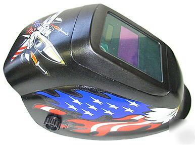 Welding helmet - auto-darkening - solar \ usa