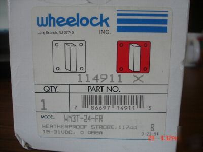 Wheelock WM3T-24-fr weatherproof n-strobe