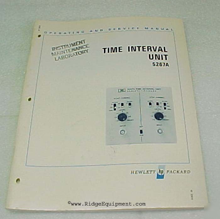 Hp 5267A time interval unit op & service manual []