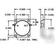 Isolator drop-in ute microwave cd-5650-st 5.4-5.9 ghz