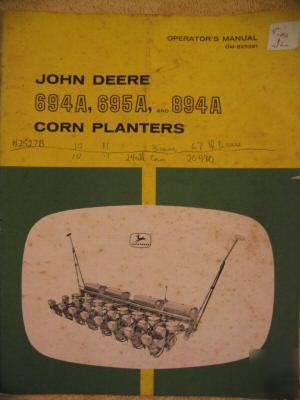John deere 694A 695A 894A 694 695 894 a operator manual