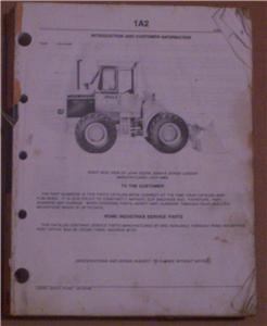 John deere JD544-b parts manual PC1403, jd