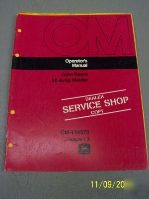 John deere dealer service manual 50 amp welders