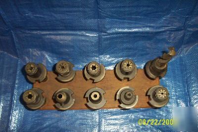 Lot cnc mill taper 40 holders spi erickson milling tool