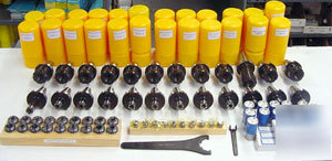 New 24 pcs usa cat 40 er collet chucks,collets+wrenches
