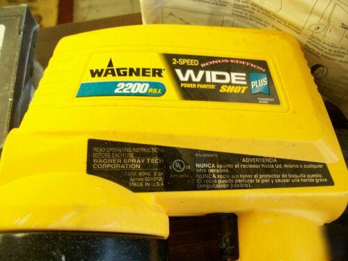 Wagner 2 step pro duty power painter w/radio tool box 