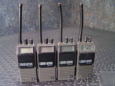 4 ea ge ericcson vhf select mpa pajcsx 157-174 mhz 6W