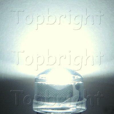 1000X 0.5W strawhat 8MM 140Â°highpower white led 110KMCD