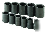 11PC 1/2IN. dr. sae std 6PT impact socket set - sk tool