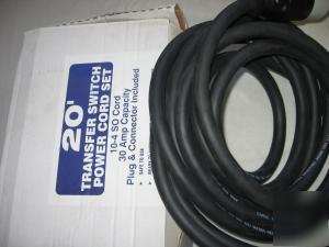 20 ft transfer switch power cord
