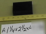 Acetal delrin virgin black 1.25 X2.25 X4