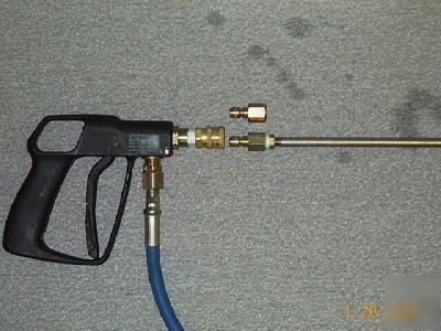 Carpet cleaning-in-line sprayer w/conversion