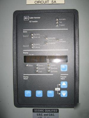 Cutler-hammer 400 amp transfer switch 480V 4W 