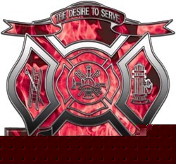 Firefighter decal reflective 6