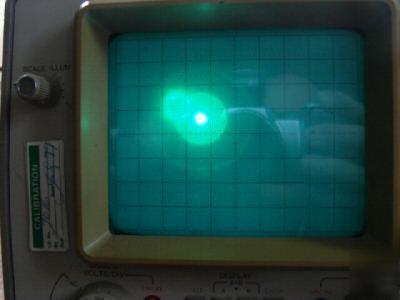 Hewlett packard hp 1740A 100 mhz oscilloscope 2 channel