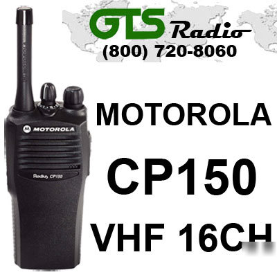 New motorola CP150 vhf 16 channel 2 watt cp 150
