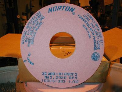 New norton grinding wheel 25A80K16VCF2 16 x 1 x 5 