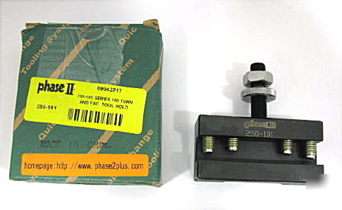 New phase ii 250-101 turning & facing holder 100 axa 