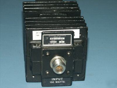Weinschel 40-6-34 coaxial high power dc - 1.5 ghz, 6 db