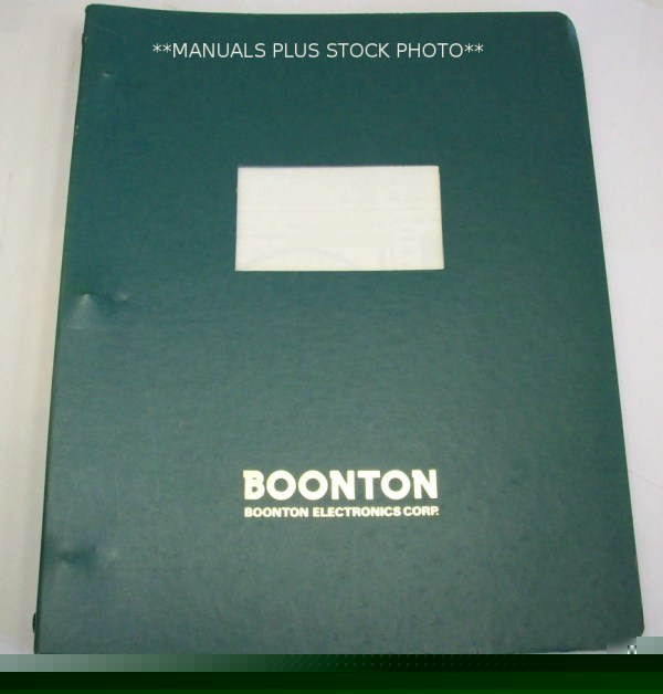 Boonton 513A appl instr manual - $5 shipping 