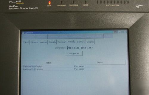 Fluke optiview pro opv-pro network analyzer w/ wan vlan