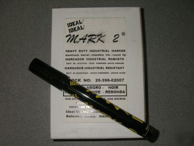 1 doz red ideal mark 2 quick dry non-toxic markers- 