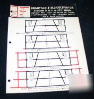 Brady model w 11 field cultivator