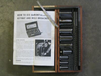 Dumont minuteman no 10 set extra broach excelent 