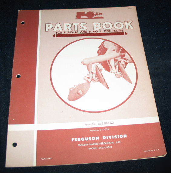 Ferguson p ao 20 p ao 21 disc plows