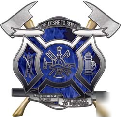 Firefighter decal reflective 12