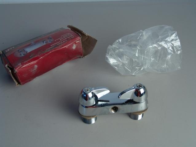 Ldr bathcock std double handle polished chrome 3.5
